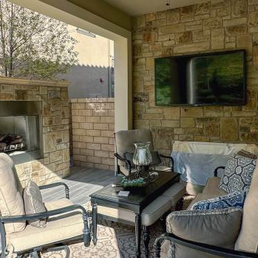 Stone  Fireplace