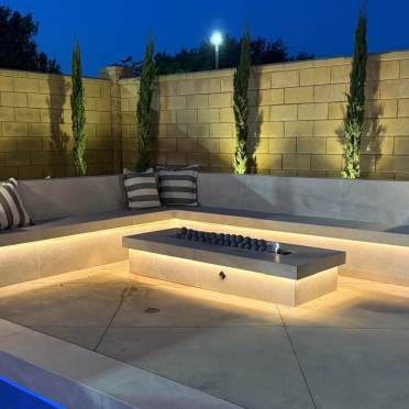 Stunning Fire Table with LED Lighting
