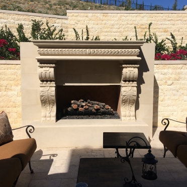 Custom Outdoor Fireplace