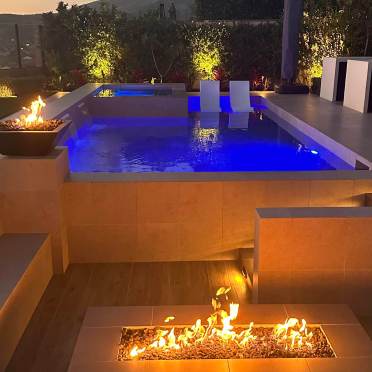 Pool and Surrounding LED Lighting