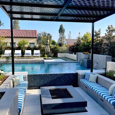 Landscape Around the Pool