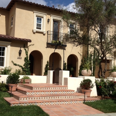 Front Yard Mediterranean Landscape