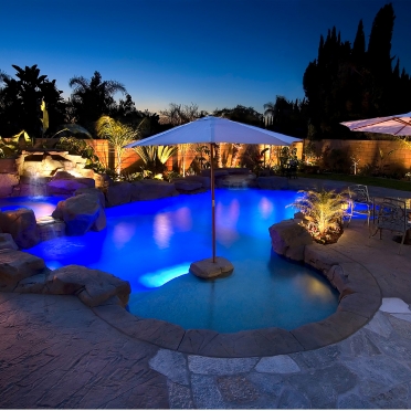 LED Lighting in Landscape and Pool