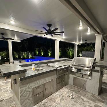 BBQ Island Under Patio  Cover