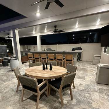 Patio Cover with Fans