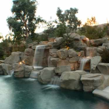 Multiple Tiered Rock Waterfall